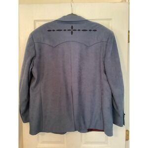 Pagano West made in USA Western Cowboy Blazer 48S Rodeo Country wedding Blue